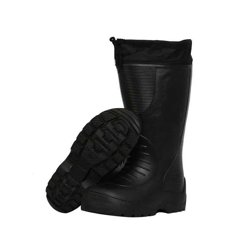 EXCARGO Shoes Men Winter Long Waterproof Snow Boots Rubber Rianboots Plus Velvet Warm EVA Rain Boots Lightweight Non-slip Shoes - Image 8