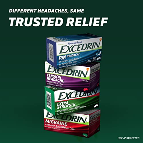 Excedrin PM Sleep Aid with Headache Relief Caplets for Nighttime Headaches and Sleeplessness - 100 Count - Image 4