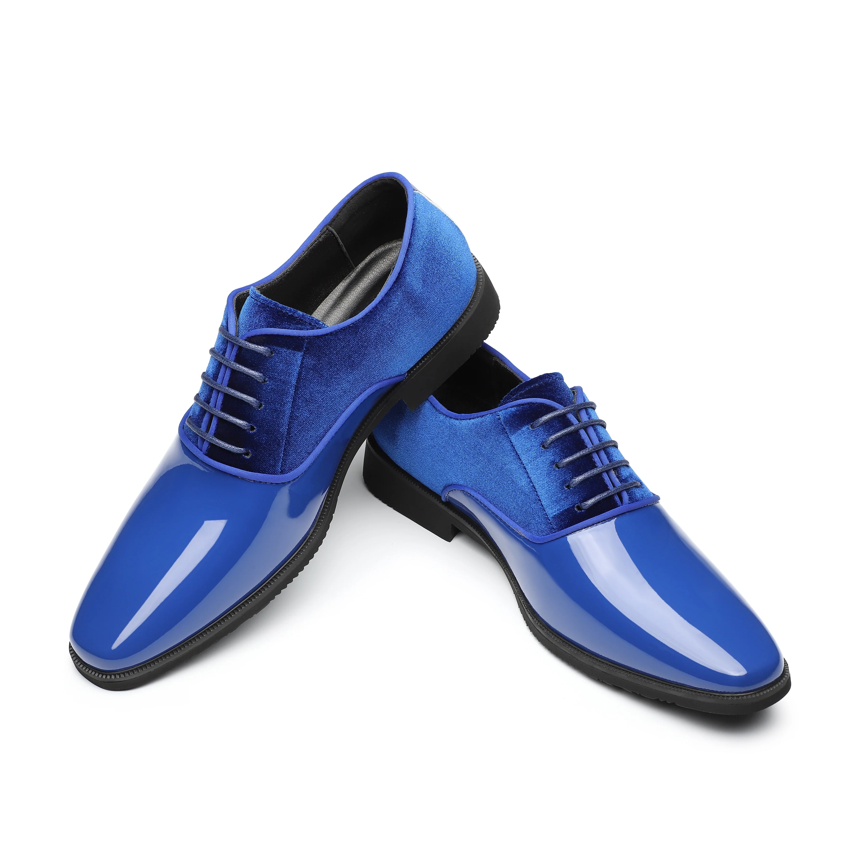 Exquisite Handcrafted Men's Dress Shoes - Luxurious Slip-On Design, Square Toe, Durable Rubber Sole for All Seasons, Comfortable Walking Experience - For Men - Suitable for Formal Occasions, Business & Parties - Perfect Gift - Image 4