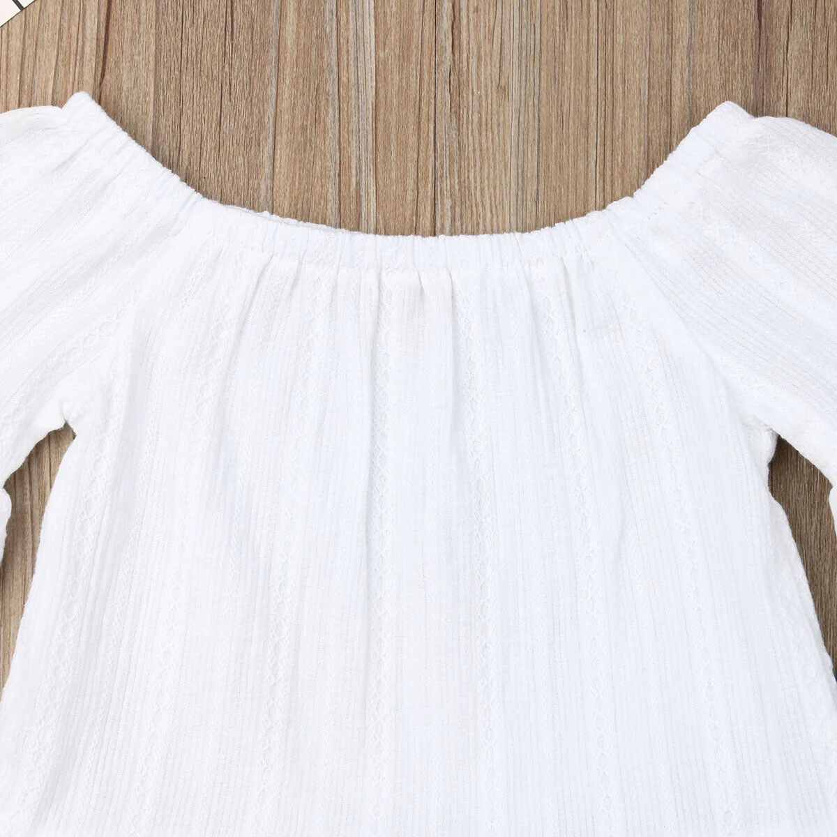 Fashion 1-6Y Baby Girls Clothes Sets Girl White Tops T-shirt Kids Denim Long Pants Jeans Toddler Outfits Set 2Pcs Suits Outfits - Image 4
