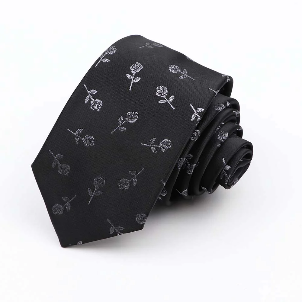 Fashion 6cm Narrow Polyester Necktie For Men Business Meeting Formal Jacquard Striped Plaid Skinny Tie Daily Wear Cravat Gift - Image 13