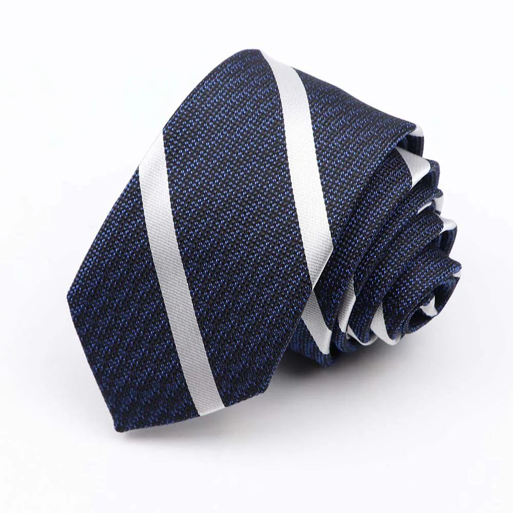 Fashion 6cm Narrow Polyester Necktie For Men Business Meeting Formal Jacquard Striped Plaid Skinny Tie Daily Wear Cravat Gift - Image 48