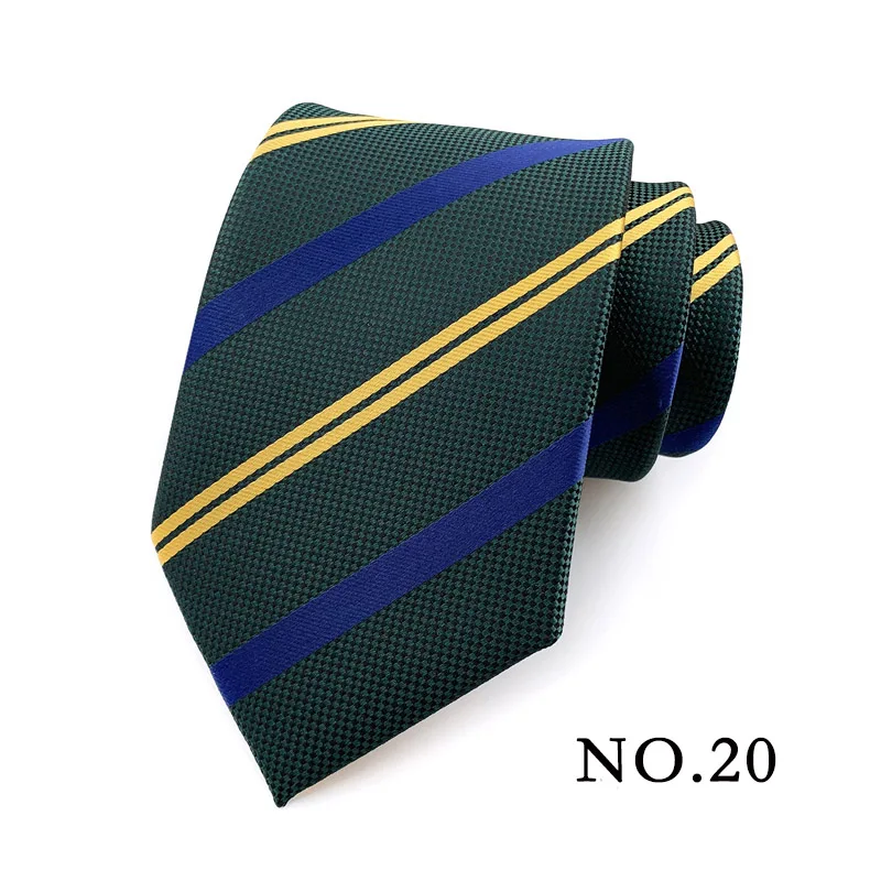 Fashion 8CM Mens Necktie Polka Dot Stripes Paisley Ties For Man Jacquard Woven Ascot Green Color Business Party Accessories - Image 22