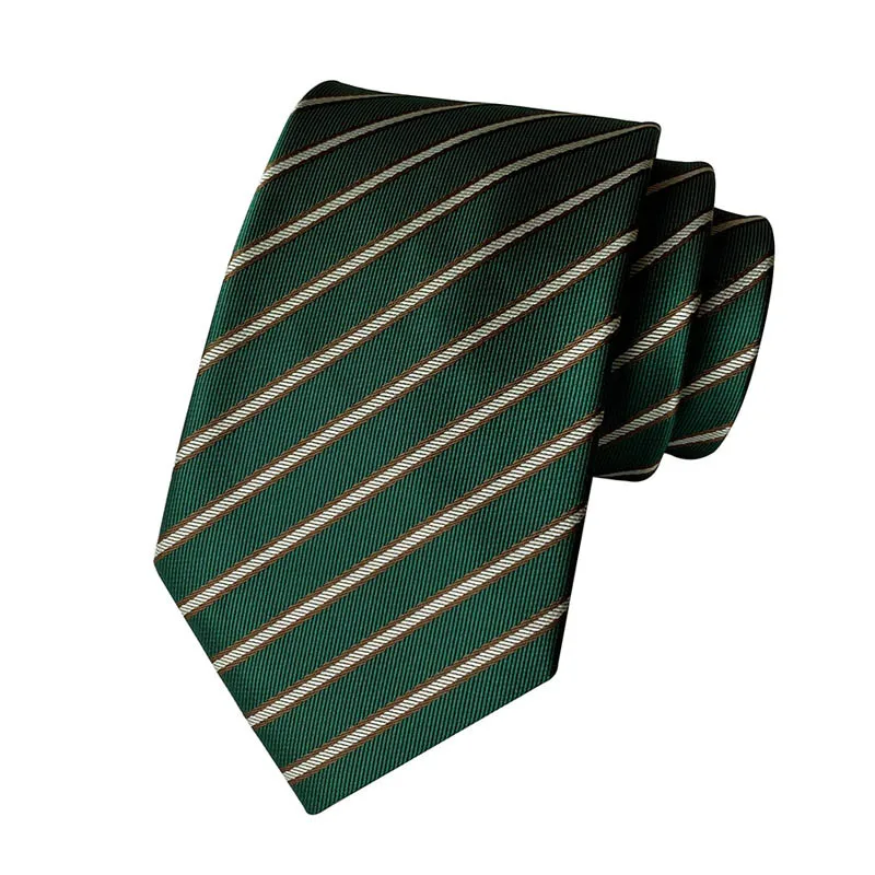 Fashion 8CM Mens Necktie Polka Dot Stripes Paisley Ties For Man Jacquard Woven Ascot Green Color Business Party Accessories - Image 31