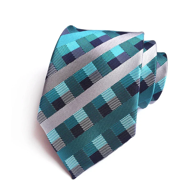 Fashion 8CM Mens Necktie Polka Dot Stripes Paisley Ties For Man Jacquard Woven Ascot Green Color Business Party Accessories - Image 36