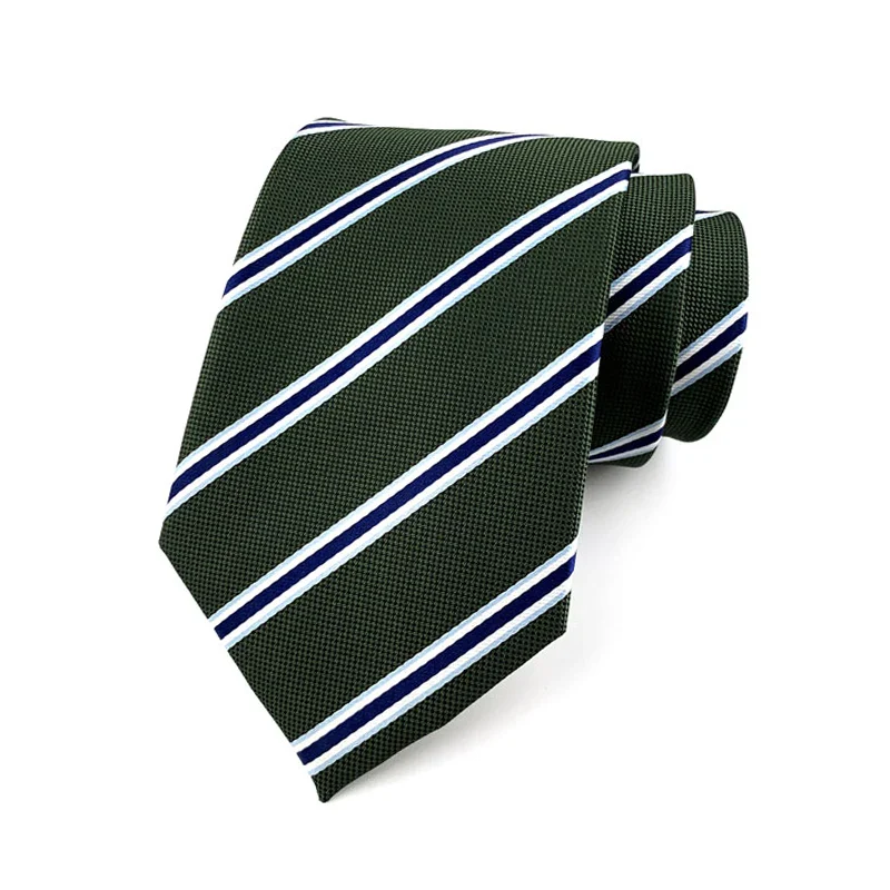Fashion 8CM Mens Necktie Polka Dot Stripes Paisley Ties For Man Jacquard Woven Ascot Green Color Business Party Accessories - Image 38