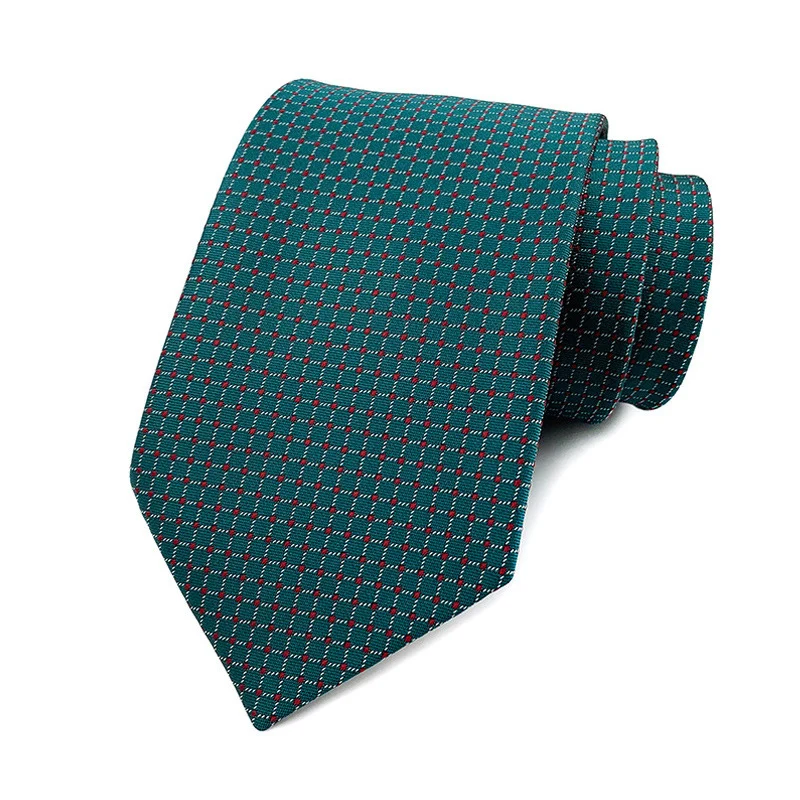 Fashion 8CM Mens Necktie Polka Dot Stripes Paisley Ties For Man Jacquard Woven Ascot Green Color Business Party Accessories - Image 45