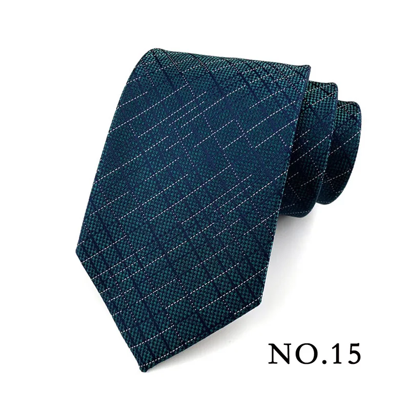 Fashion 8CM Mens Necktie Polka Dot Stripes Paisley Ties For Man Jacquard Woven Ascot Green Color Business Party Accessories - Image 17