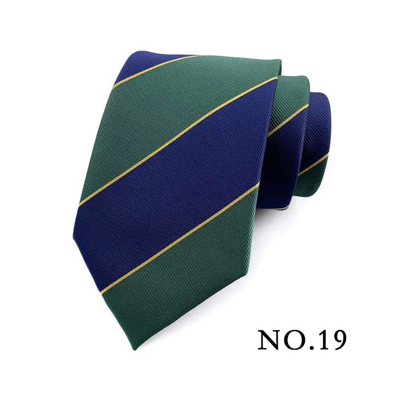 Fashion 8CM Mens Necktie Polka Dot Stripes Paisley Ties For Man Jacquard Woven Ascot Green Color Business Party Accessories - Image 21