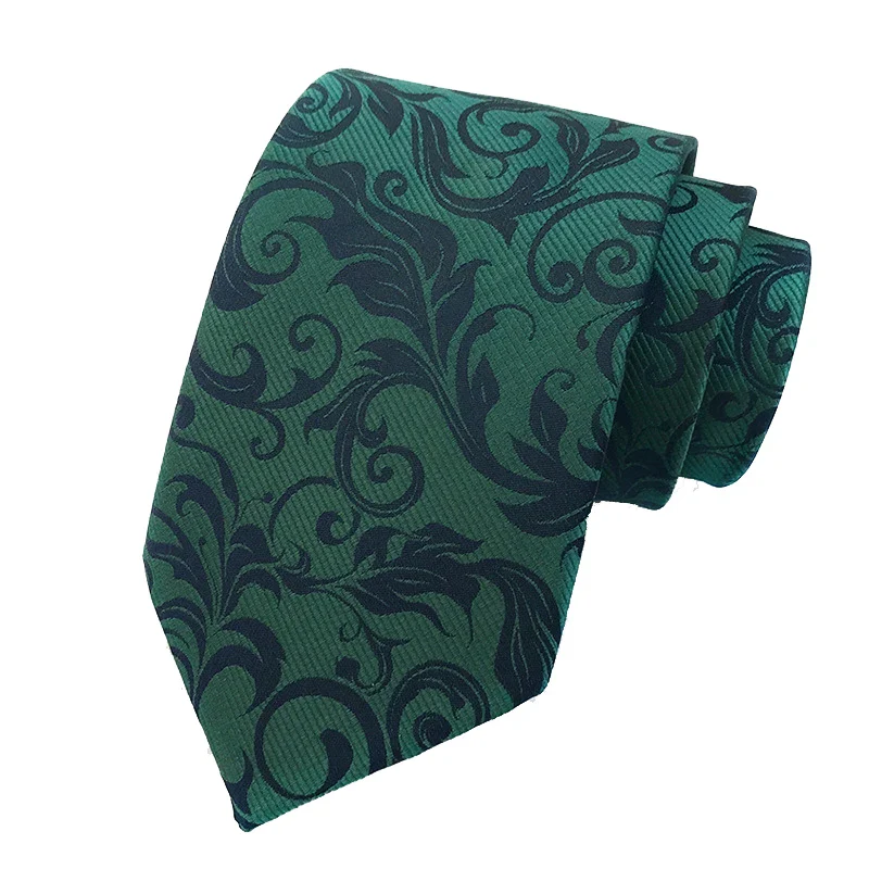 Fashion 8CM Mens Necktie Polka Dot Stripes Paisley Ties For Man Jacquard Woven Ascot Green Color Business Party Accessories - Image 36