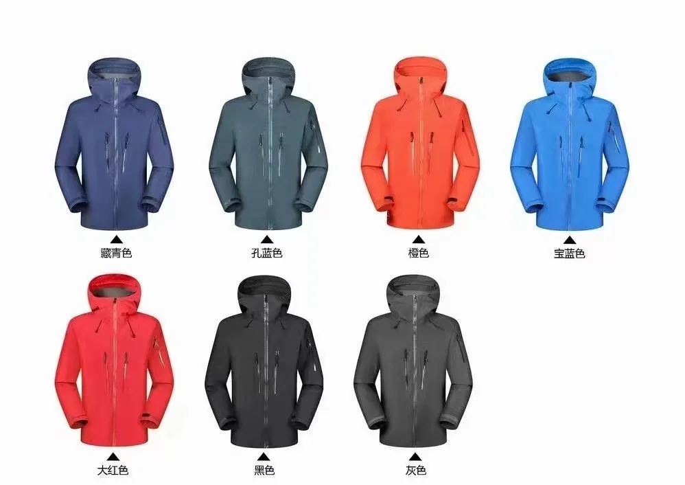 Fashion ARC 1:1 Three Layer Outdoor Waterproof Jacket For Men GORE SV Male Casual Lightweight Hiking Jackets - Image 2