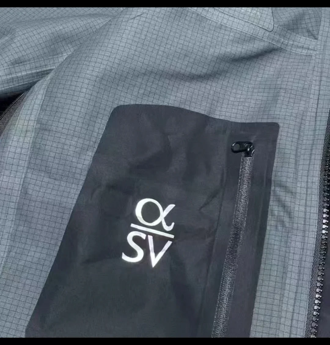 Fashion ARC 1:1 Three Layer Outdoor Waterproof Jacket For Men GORE SV Male Casual Lightweight Hiking Jackets - Image 4