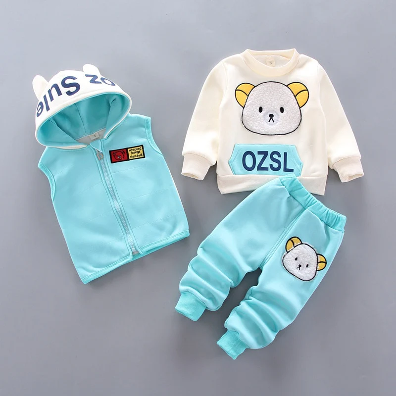 Fashion Baby Boys Clothes Autumn Winter Warm Baby Girls Clothes Kids 3pcs Outfits Suit Newborn Baby Clothes Infant Clothing Sets - Image 15