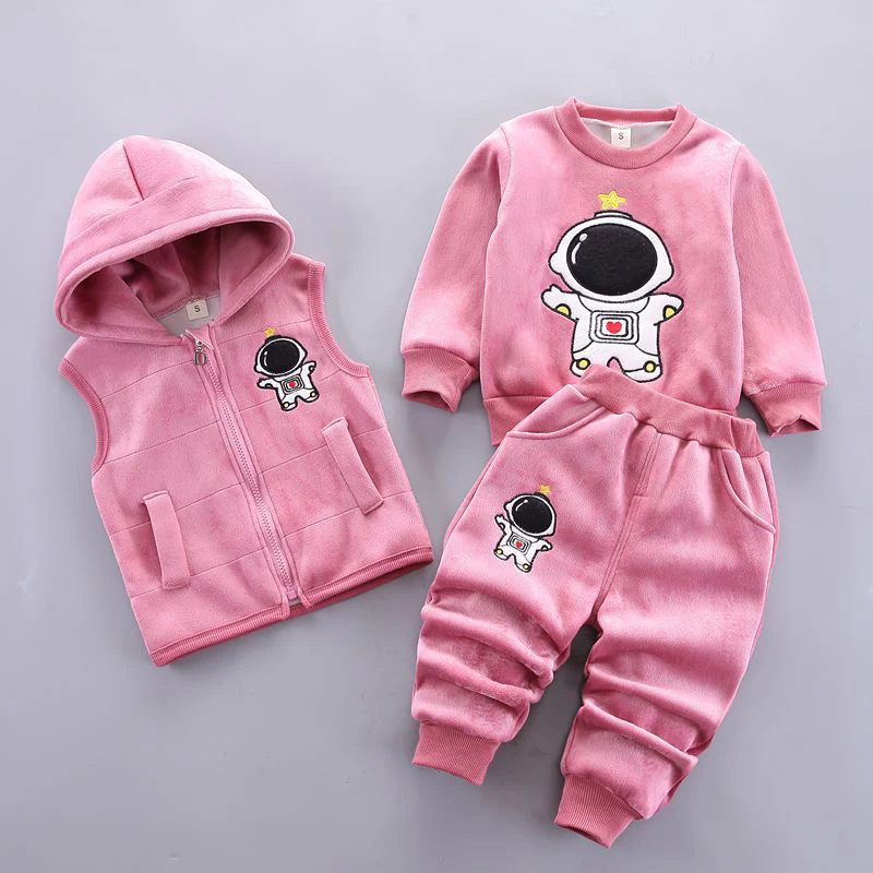 Fashion Baby Boys Clothes Autumn Winter Warm Baby Girls Clothes Kids 3pcs Outfits Suit Newborn Baby Clothes Infant Clothing Sets - Image 2
