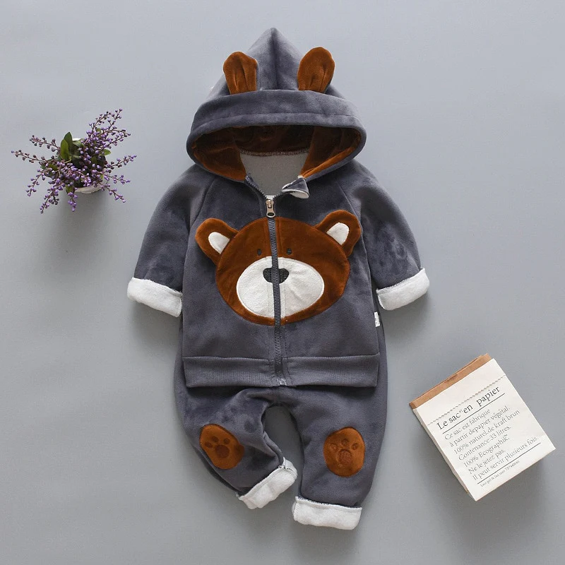 Fashion Baby Boys Clothes Autumn Winter Warm Baby Girls Clothes Kids 3pcs Outfits Suit Newborn Baby Clothes Infant Clothing Sets - Image 8