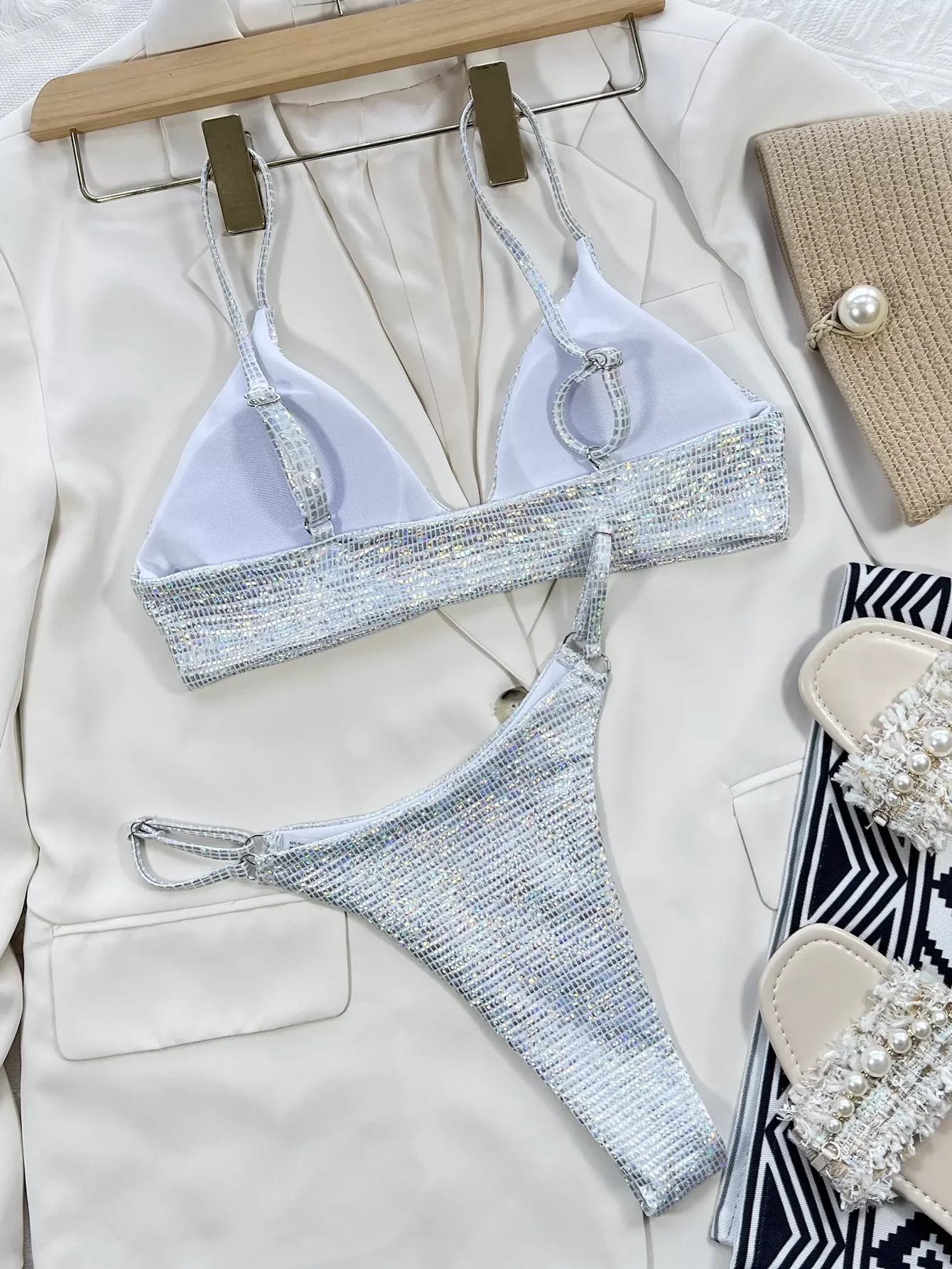 Fashion Bikini Sexy Swimsuit with Chest Pad Separates - Image 3