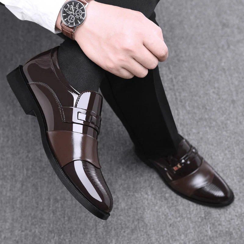 Fashion Business Dress Men Shoes Formal Slip On Dress Shoes Mens Oxfords Footwear High Quality Leather Shoes For Men Loafers - Image 5