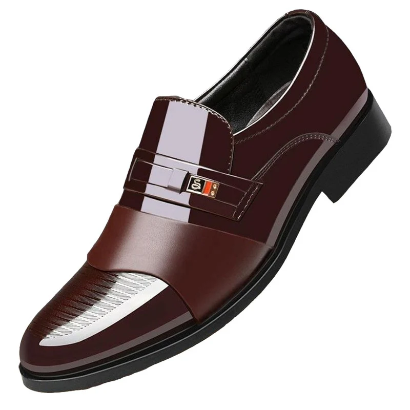 Fashion Business Dress Men Shoes Formal Slip On Dress Shoes Mens Oxfords Footwear High Quality Leather Shoes For Men Loafers - Image 8