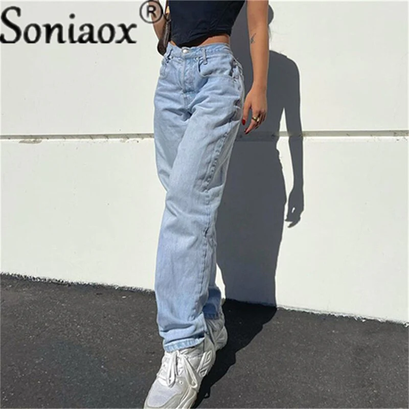 Fashion Butterfly Print Women's Denim Pants Ladies Sexy High Waist Print Wide Leg Jeans 2021 Women Streetwear Straight Leg Jeans - Image 7
