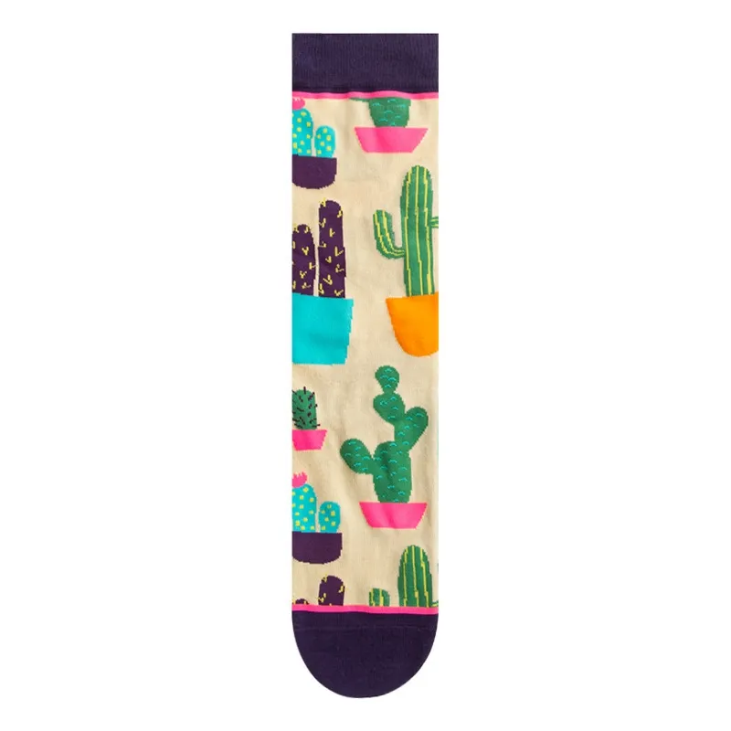 Fashion Colorful Autumn Winter Stocking Women's Socks Plant Hedgehog Slothsi Cotton Socks Personality Straight Trendy Socks - Image 11
