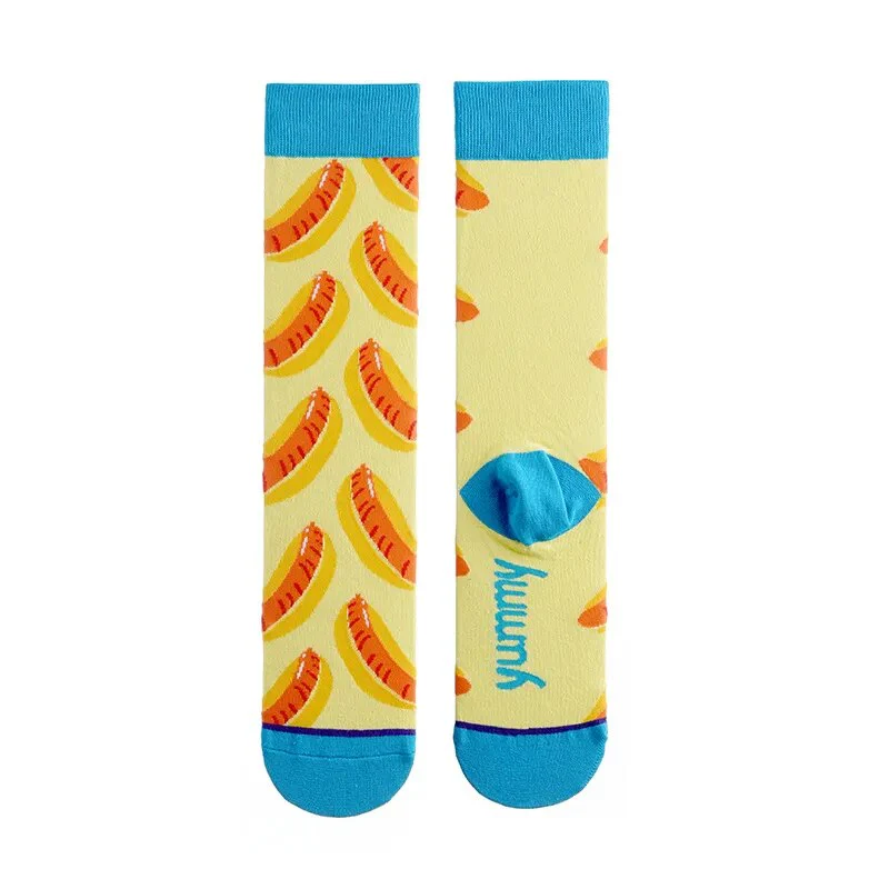 Fashion Colorful Autumn Winter Stocking Women's Socks Plant Hedgehog Slothsi Cotton Socks Personality Straight Trendy Socks - Image 14