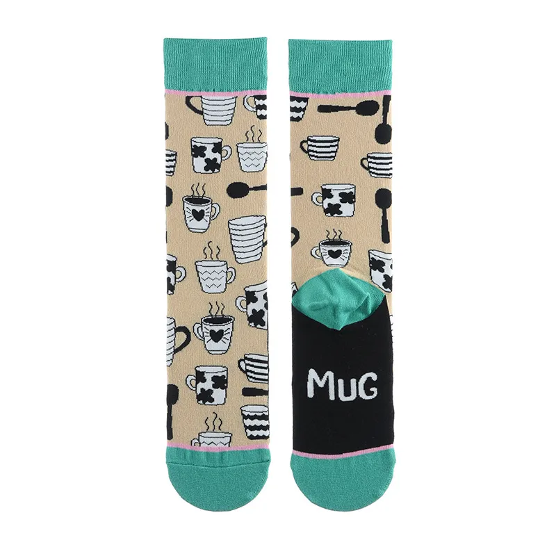 Fashion Colorful Autumn Winter Stocking Women's Socks Plant Hedgehog Slothsi Cotton Socks Personality Straight Trendy Socks - Image 19