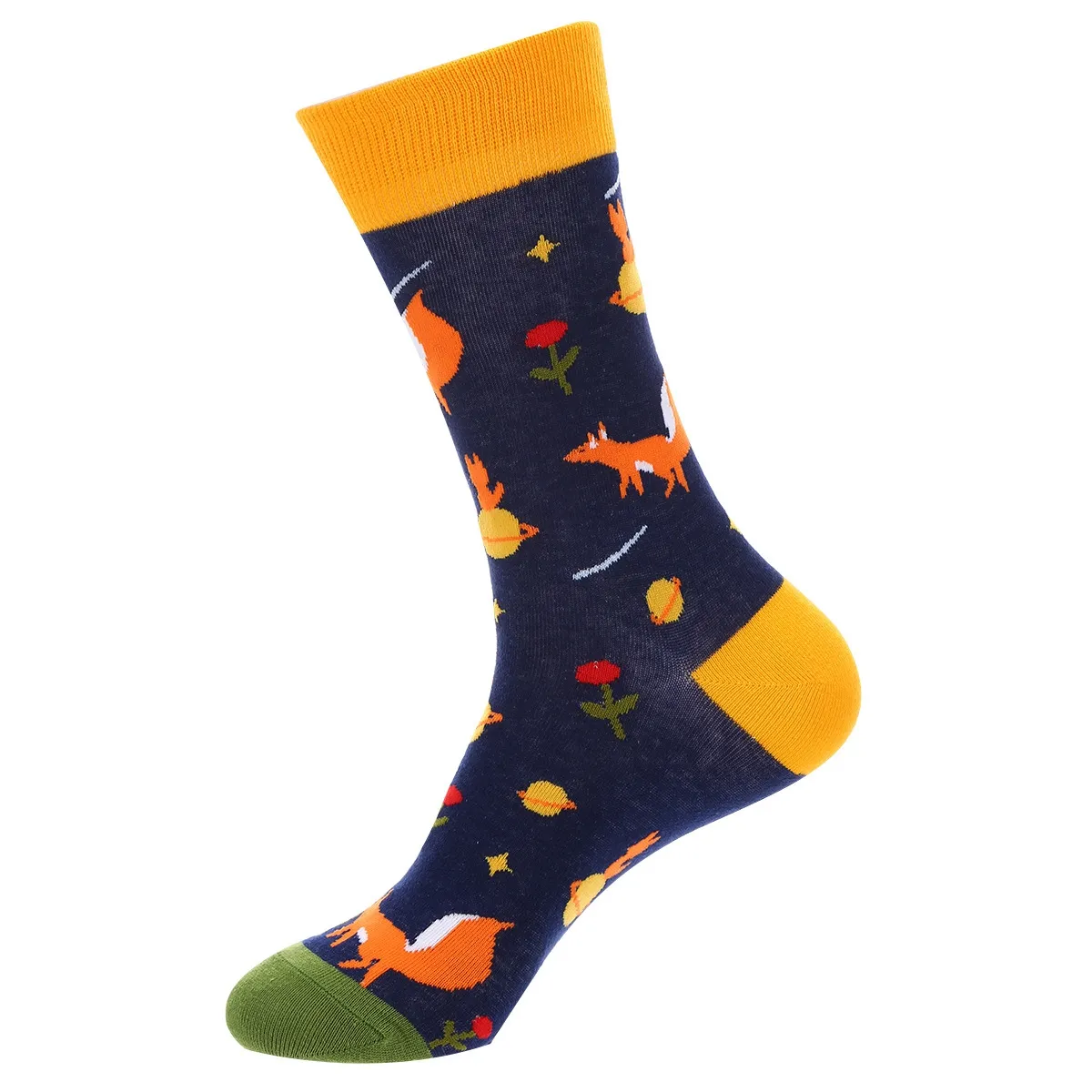 Fashion Colorful Autumn Winter Stocking Women's Socks Plant Hedgehog Slothsi Cotton Socks Personality Straight Trendy Socks - Image 26