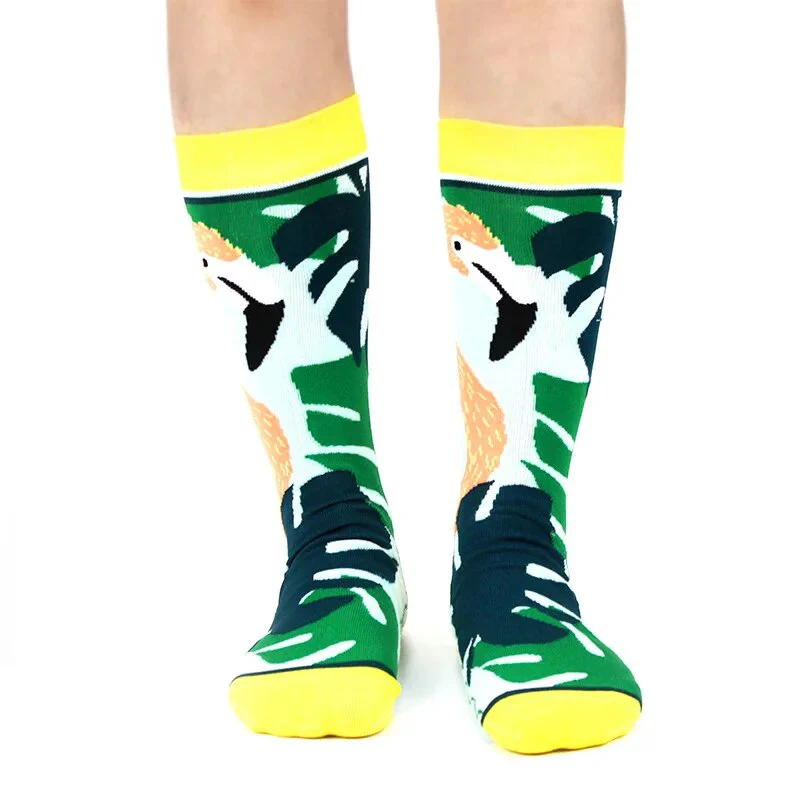 Fashion Colorful Autumn Winter Stocking Women's Socks Plant Hedgehog Slothsi Cotton Socks Personality Straight Trendy Socks - Image 30