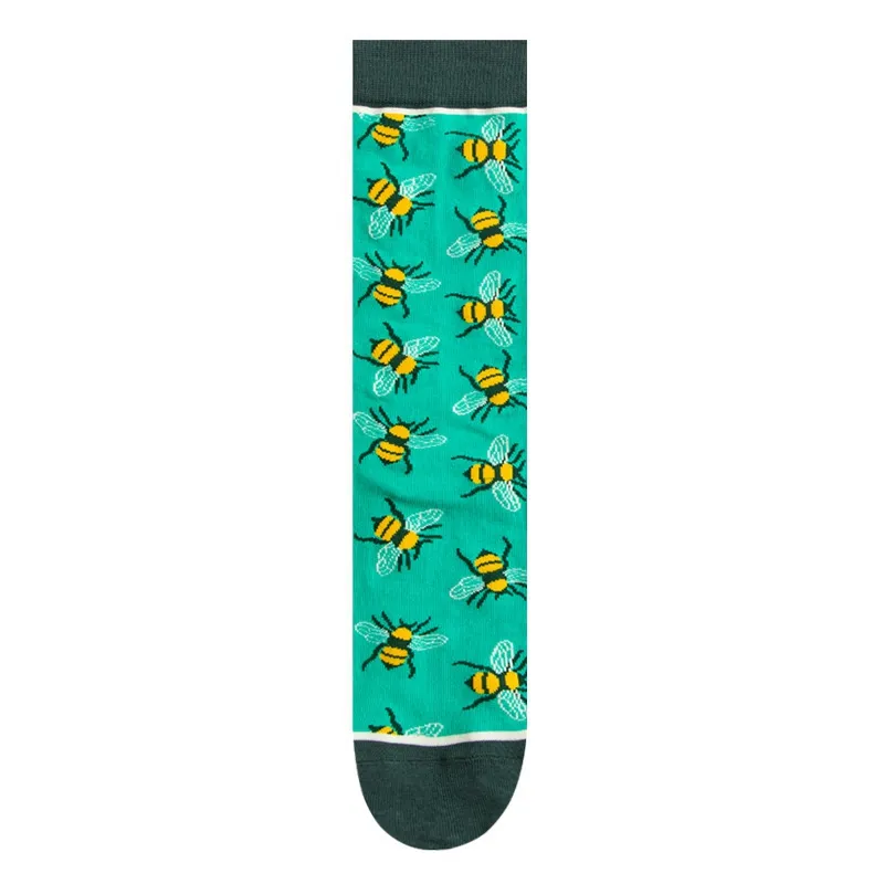Fashion Colorful Autumn Winter Stocking Women's Socks Plant Hedgehog Slothsi Cotton Socks Personality Straight Trendy Socks - Image 9