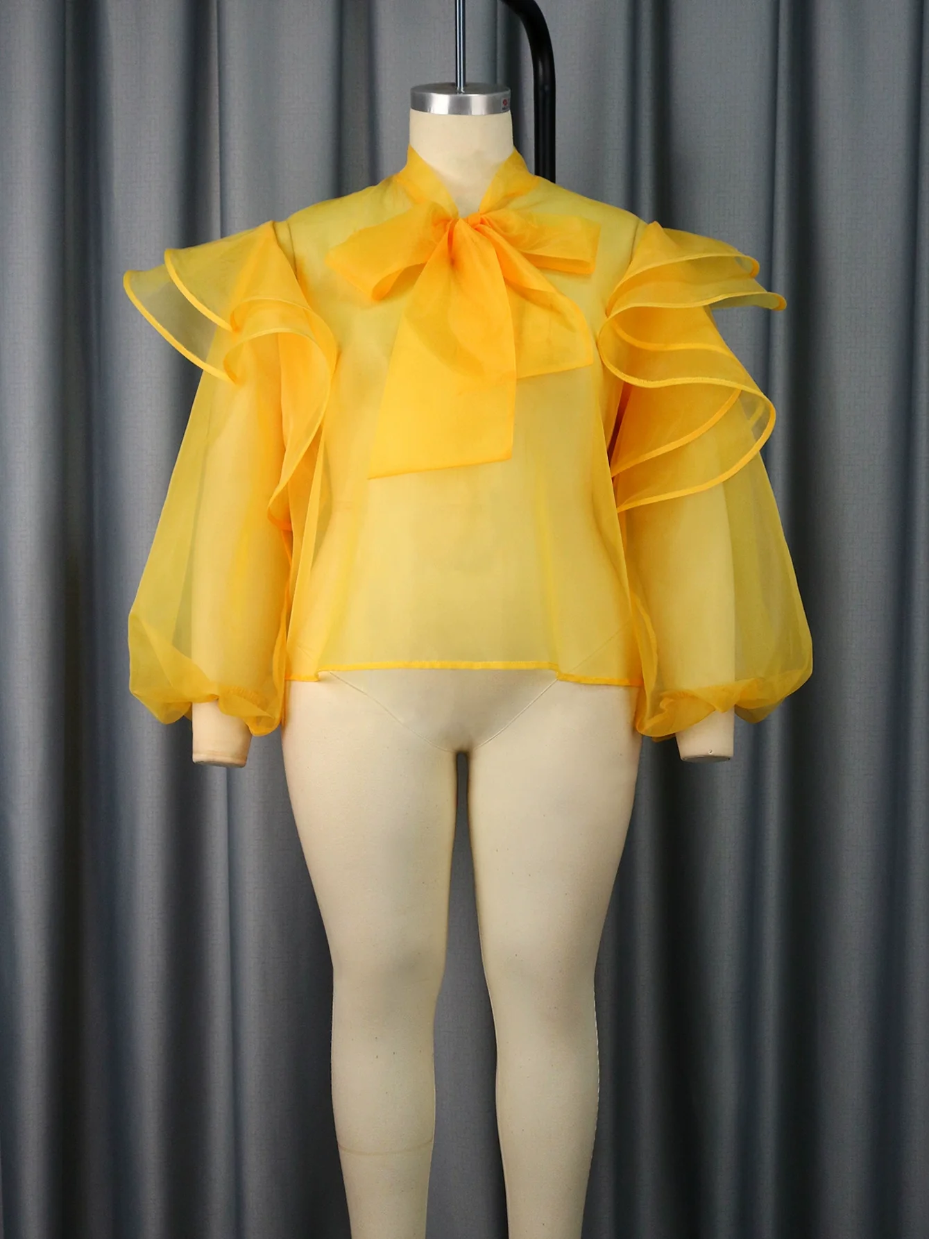 Fashion Fashion plus Size Fashionable See-through Mesh - Image 2
