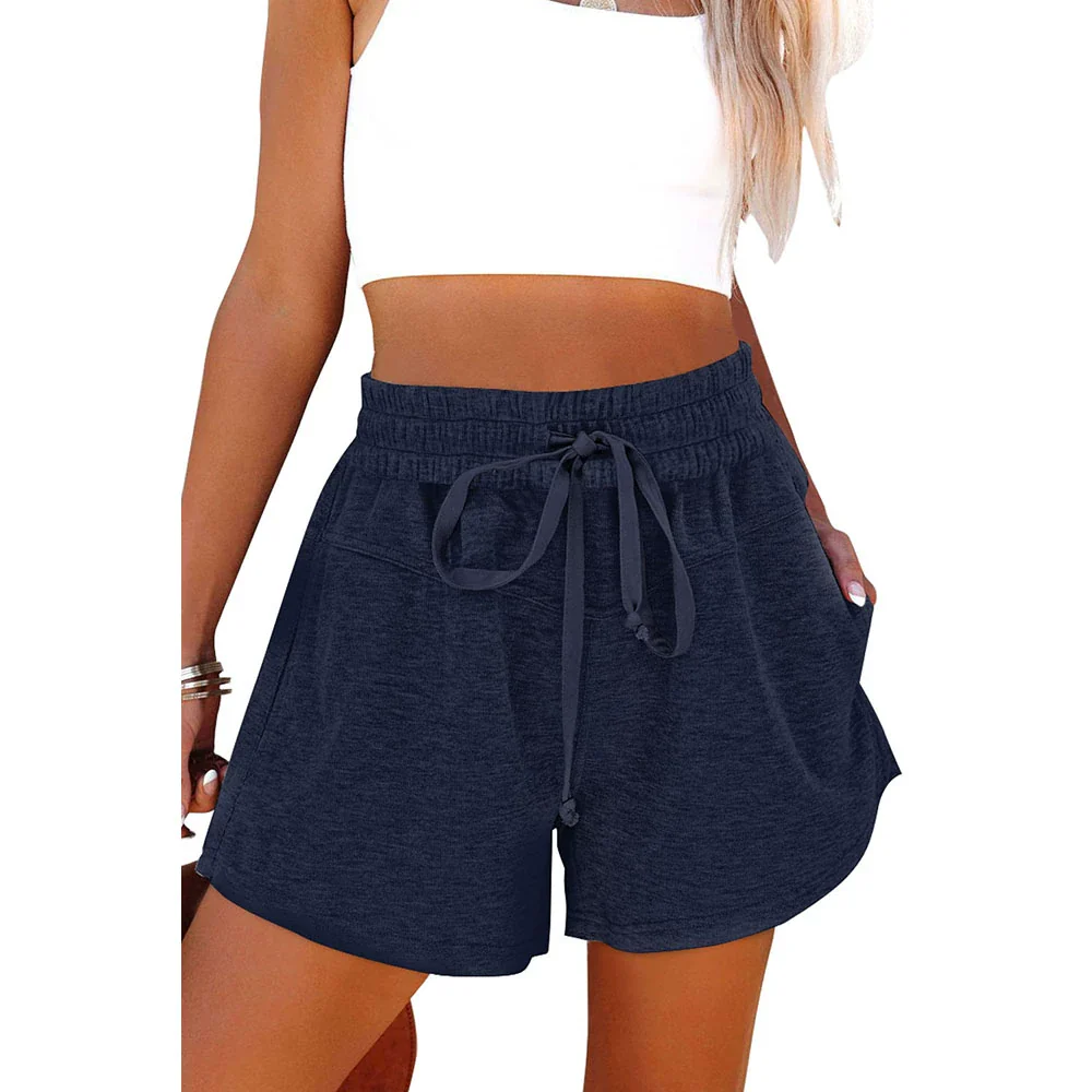 Fashion Loose Casual Summer Shoelace Waist-Tight Shorts - Image 11