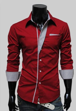 Fashion Men Casual Shirts Stripe Spring Autumn Slim Fit Long Sleeve Shirt Man Male White Shirt Tops Men's Clothing - Image 5