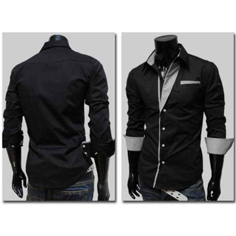 Fashion Men Casual Shirts Stripe Spring Autumn Slim Fit Long Sleeve Shirt Man Male White Shirt Tops Men's Clothing - Image 6