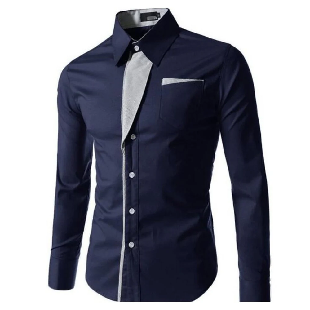 Fashion Men Casual Shirts Stripe Spring Autumn Slim Fit Long Sleeve Shirt Man Male White Shirt Tops Men's Clothing - Image 7