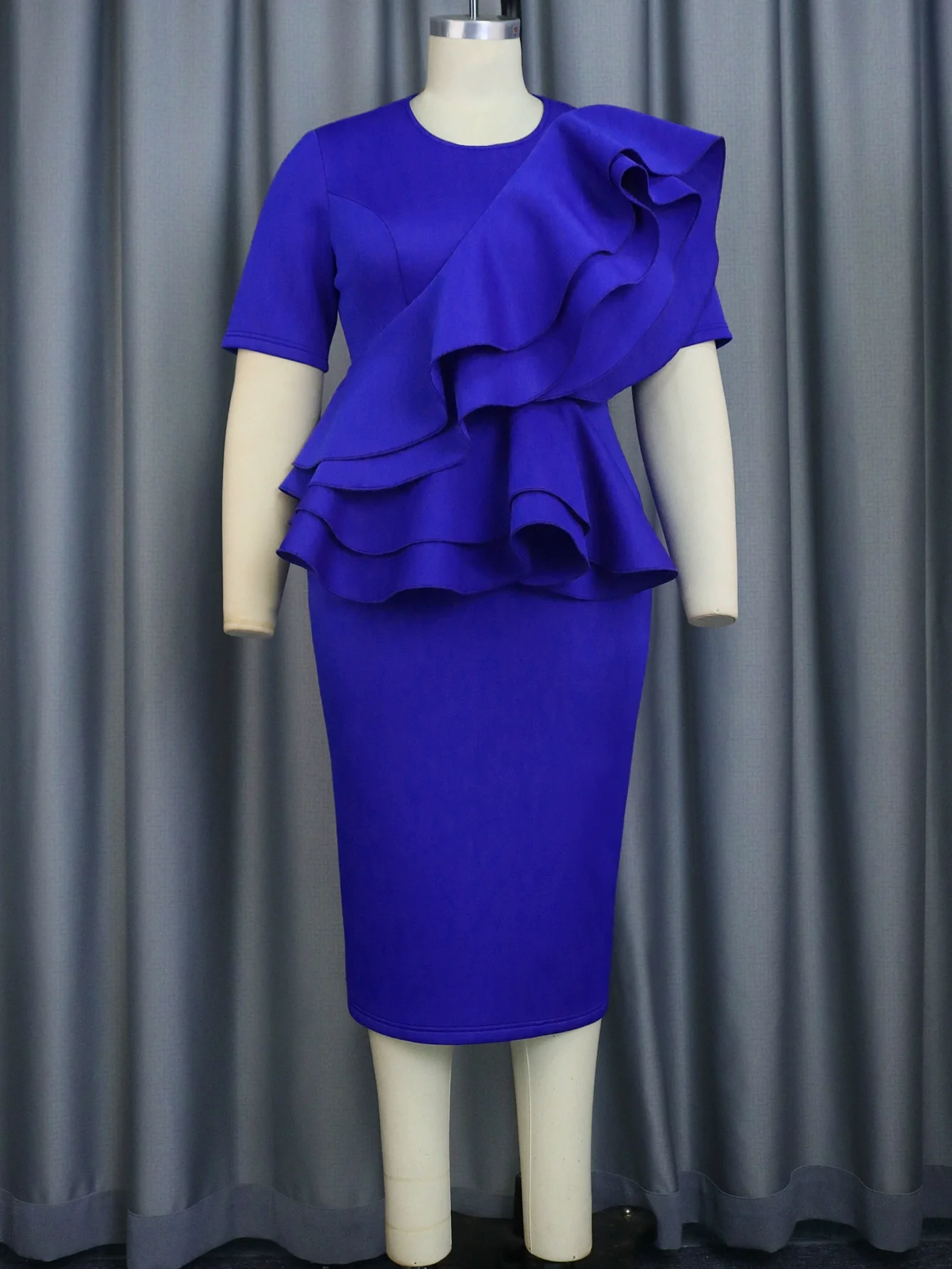 Fashion Plus Size New Arrival Work Clothing One-Step Skirt Dress plus Size Office Ladies Dress - Image 2