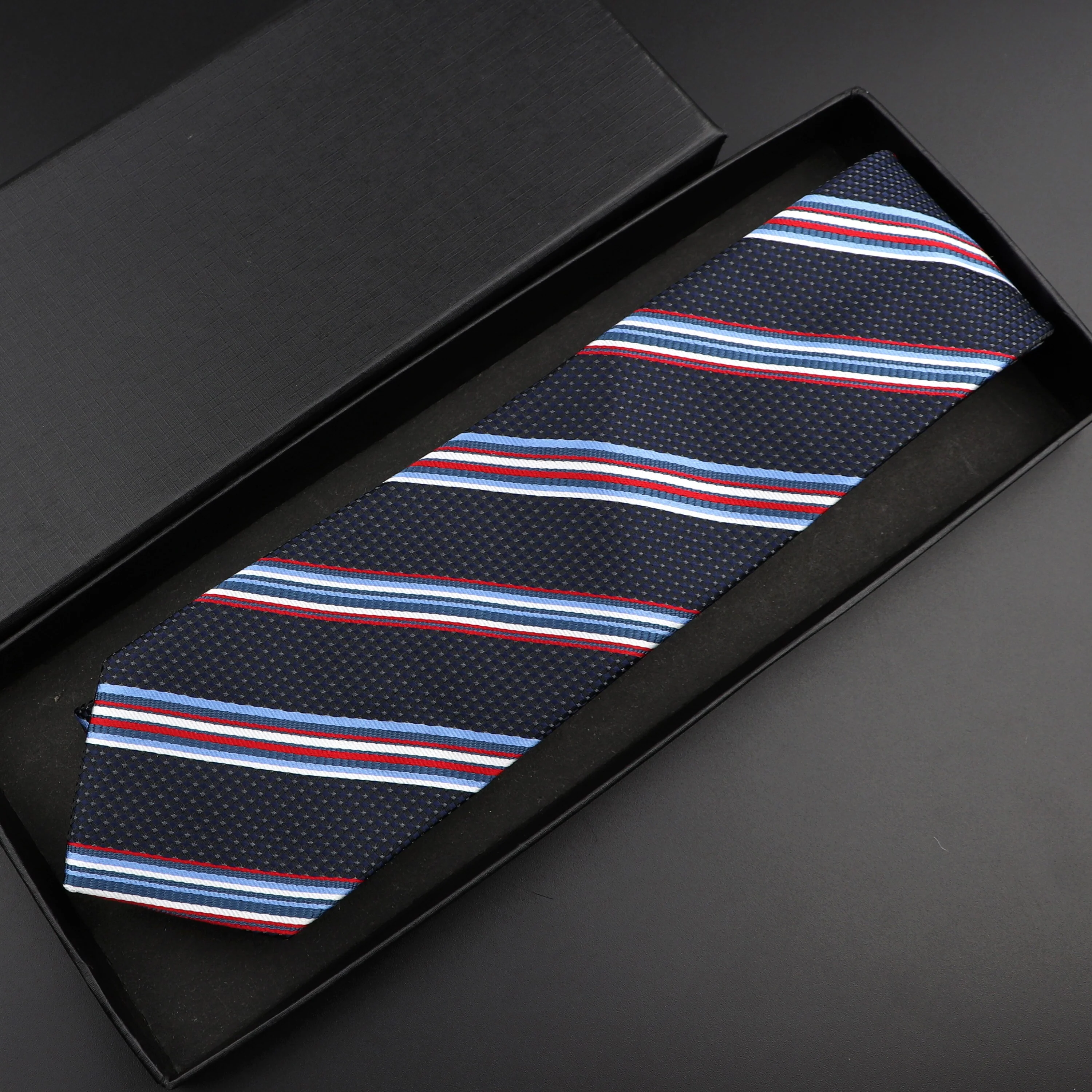 Fashion Polyester Necktie For Men Business Meeting Gravatas Homens Men's Formal 7cm Slim Striped Solid Tie Shirt Accessories Lot - Image 10