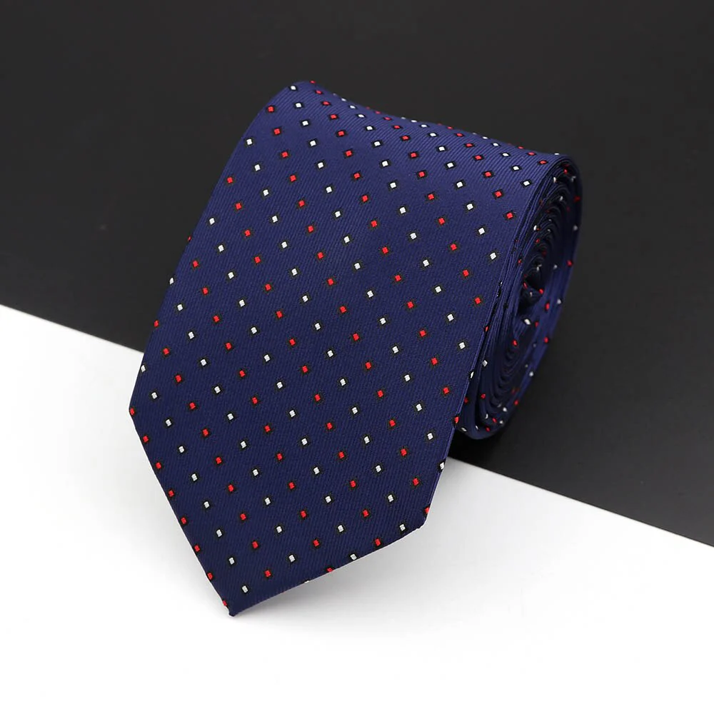 Fashion Polyester Necktie For Men Business Meeting Gravatas Homens Men's Formal 7cm Slim Striped Solid Tie Shirt Accessories Lot - Image 16