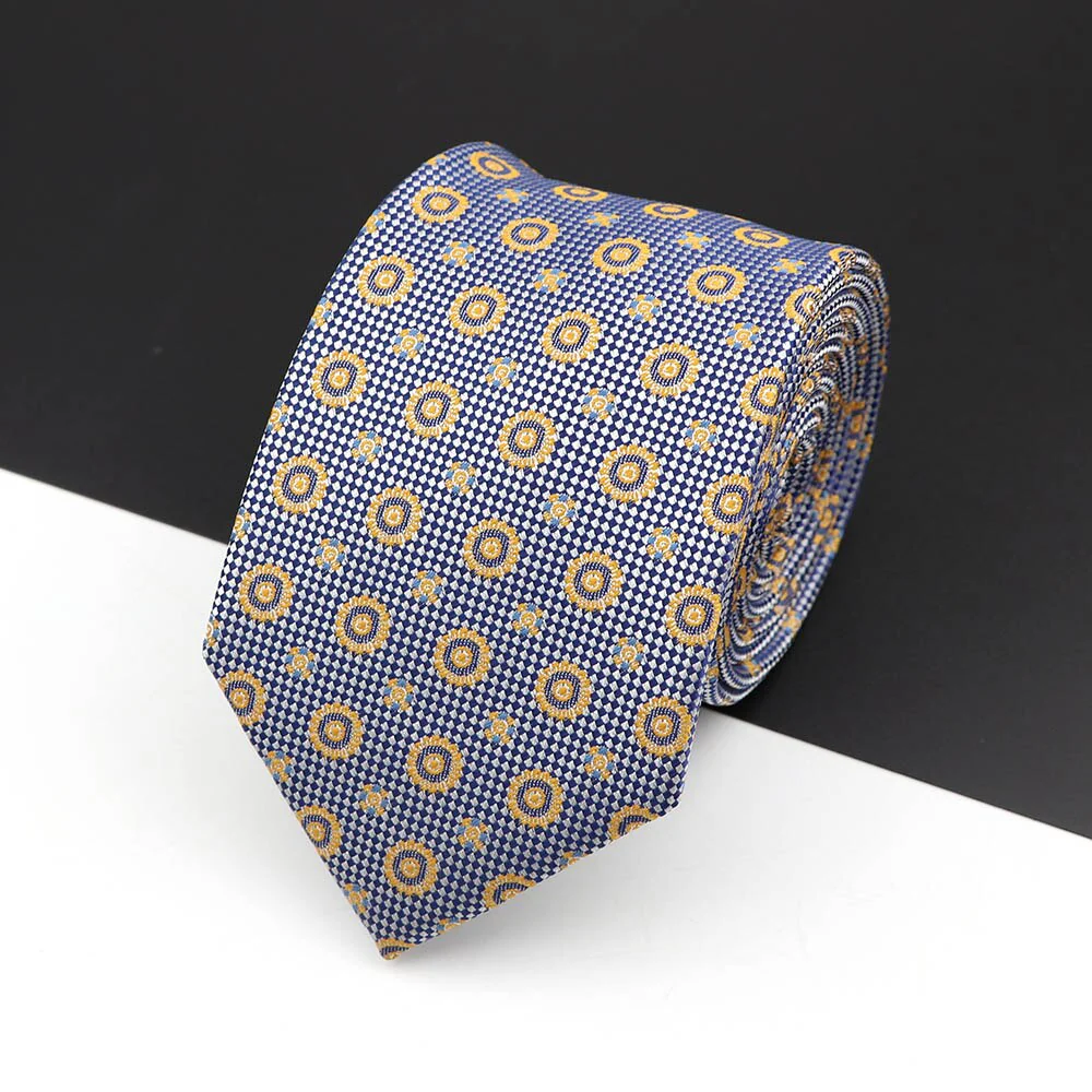 Fashion Polyester Necktie For Men Business Meeting Gravatas Homens Men's Formal 7cm Slim Striped Solid Tie Shirt Accessories Lot - Image 2