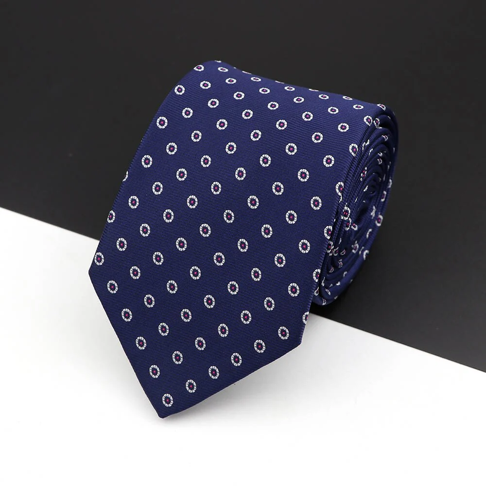 Fashion Polyester Necktie For Men Business Meeting Gravatas Homens Men's Formal 7cm Slim Striped Solid Tie Shirt Accessories Lot - Image 21