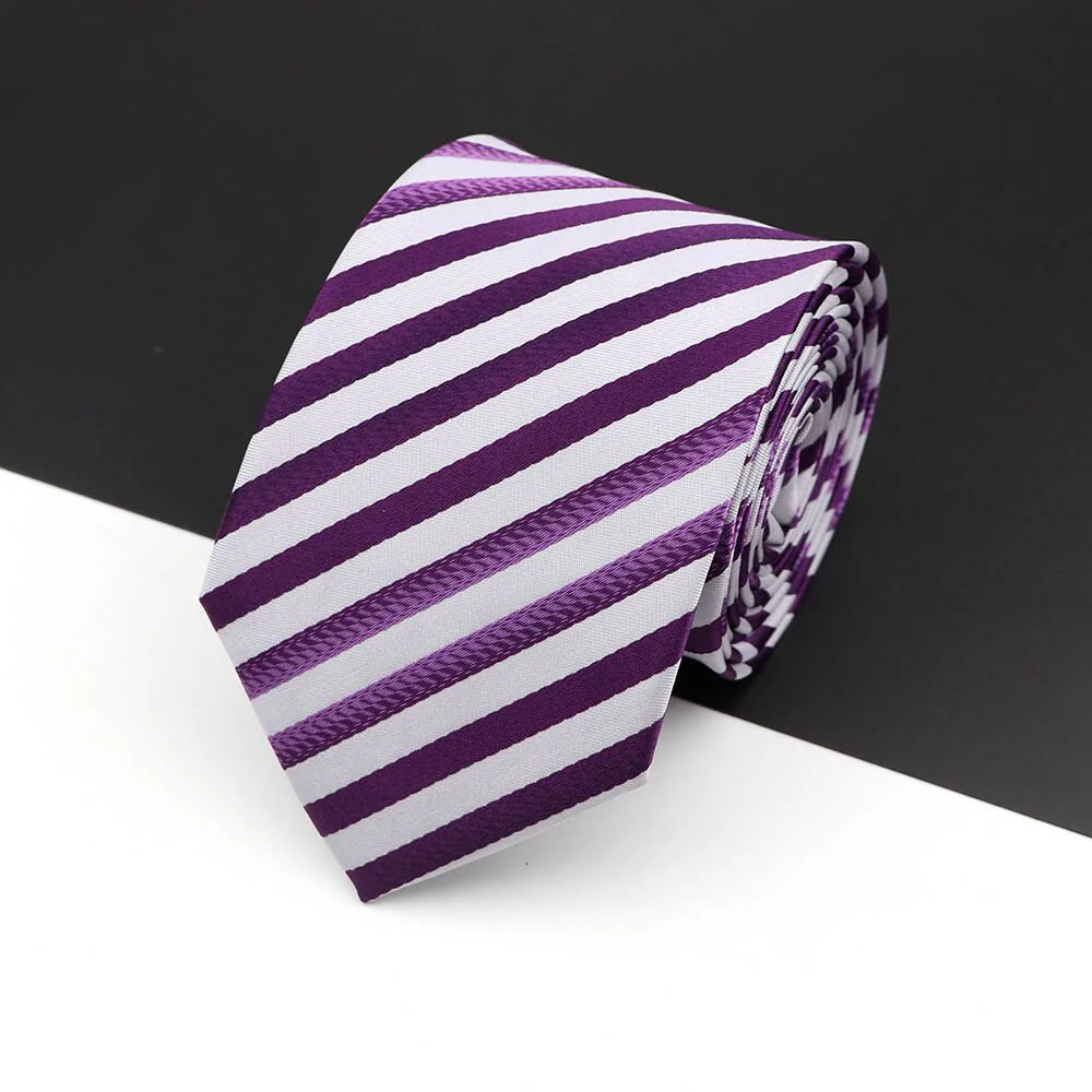 Fashion Polyester Necktie For Men Business Meeting Gravatas Homens Men's Formal 7cm Slim Striped Solid Tie Shirt Accessories Lot - Image 29