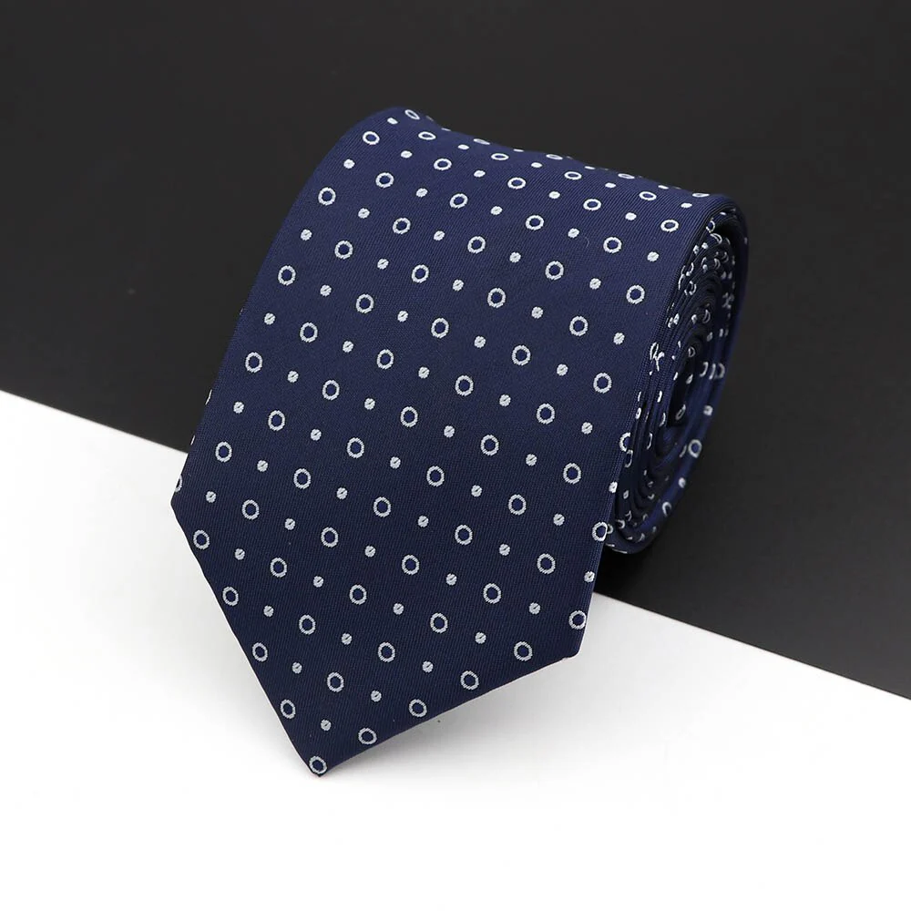 Fashion Polyester Necktie For Men Business Meeting Gravatas Homens Men's Formal 7cm Slim Striped Solid Tie Shirt Accessories Lot - Image 34