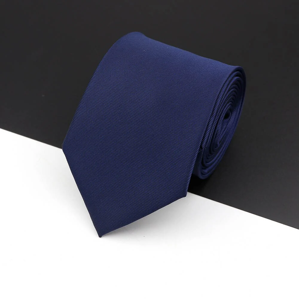 Fashion Polyester Necktie For Men Business Meeting Gravatas Homens Men's Formal 7cm Slim Striped Solid Tie Shirt Accessories Lot - Image 42