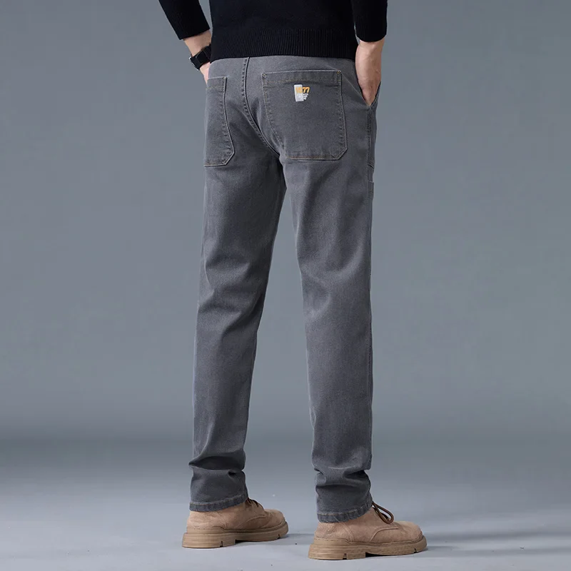Fashion Print Six-Pocket Jeans Small Straight Cut Style Men's Casual Comfortable Fit Clothing - Image 11