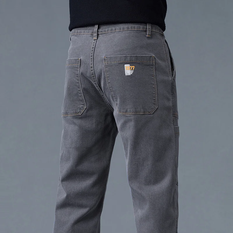 Fashion Print Six-Pocket Jeans Small Straight Cut Style Men's Casual Comfortable Fit Clothing - Image 14