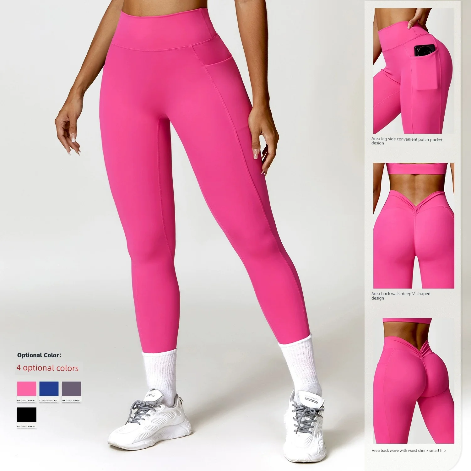 Fashion Push up Tight Halterneck Back Yoga Suit Brushed Quick-Drying Workout Clothes Running Sports Suit Female Two Pieces - Image 4