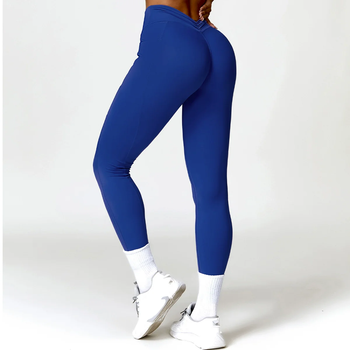 Fashion Quick-Drying Skinny Hip Raise Yoga Pants Brushed High Waist Fitness Pants Outwear Running Sports Leggings Pants - Image 2