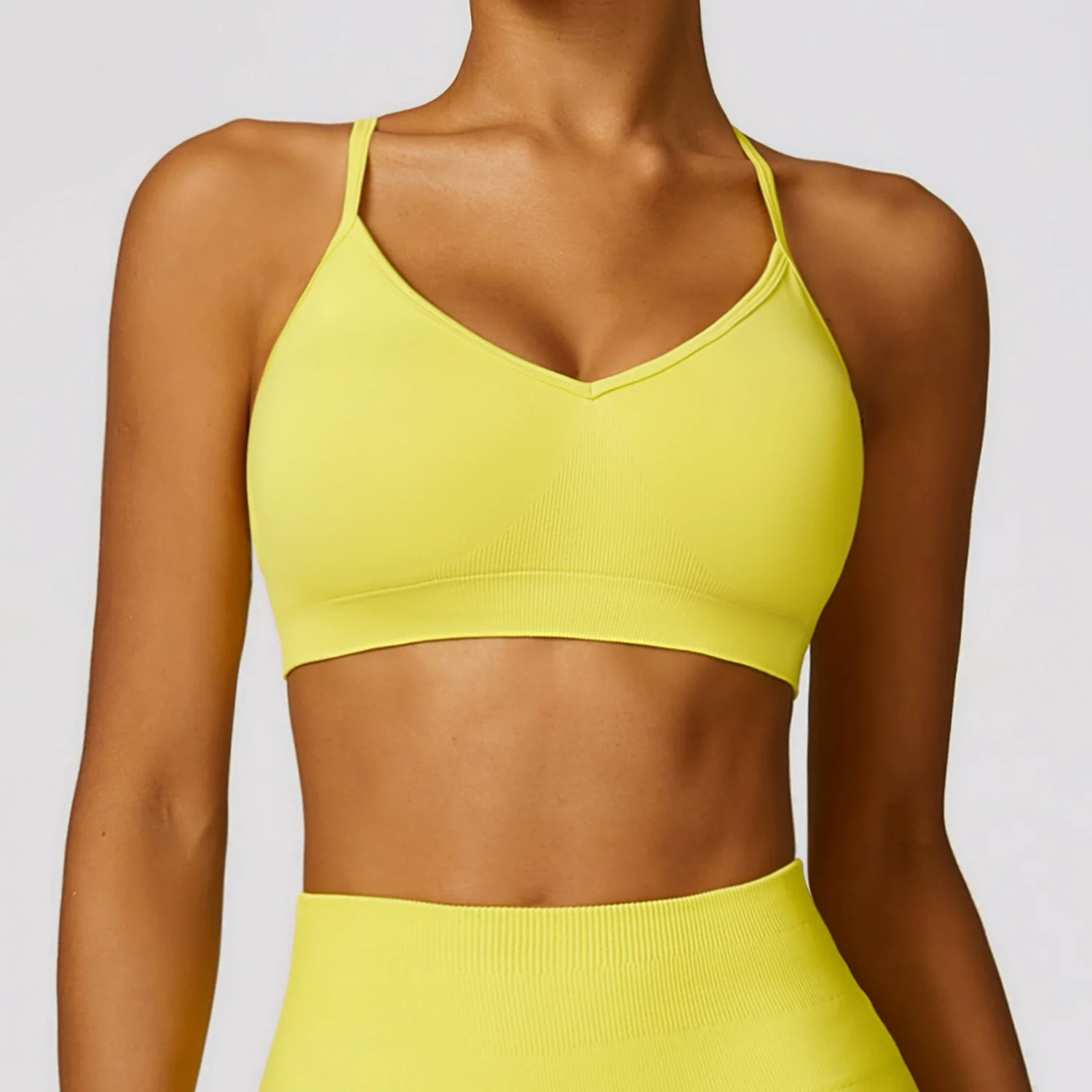 Fashion Seamless Beauty Back Yoga Bra Quick-Drying Tight Sports Underwear Outdoor All-Matching Workout Clothes for Women with Chest Pad - Image 6