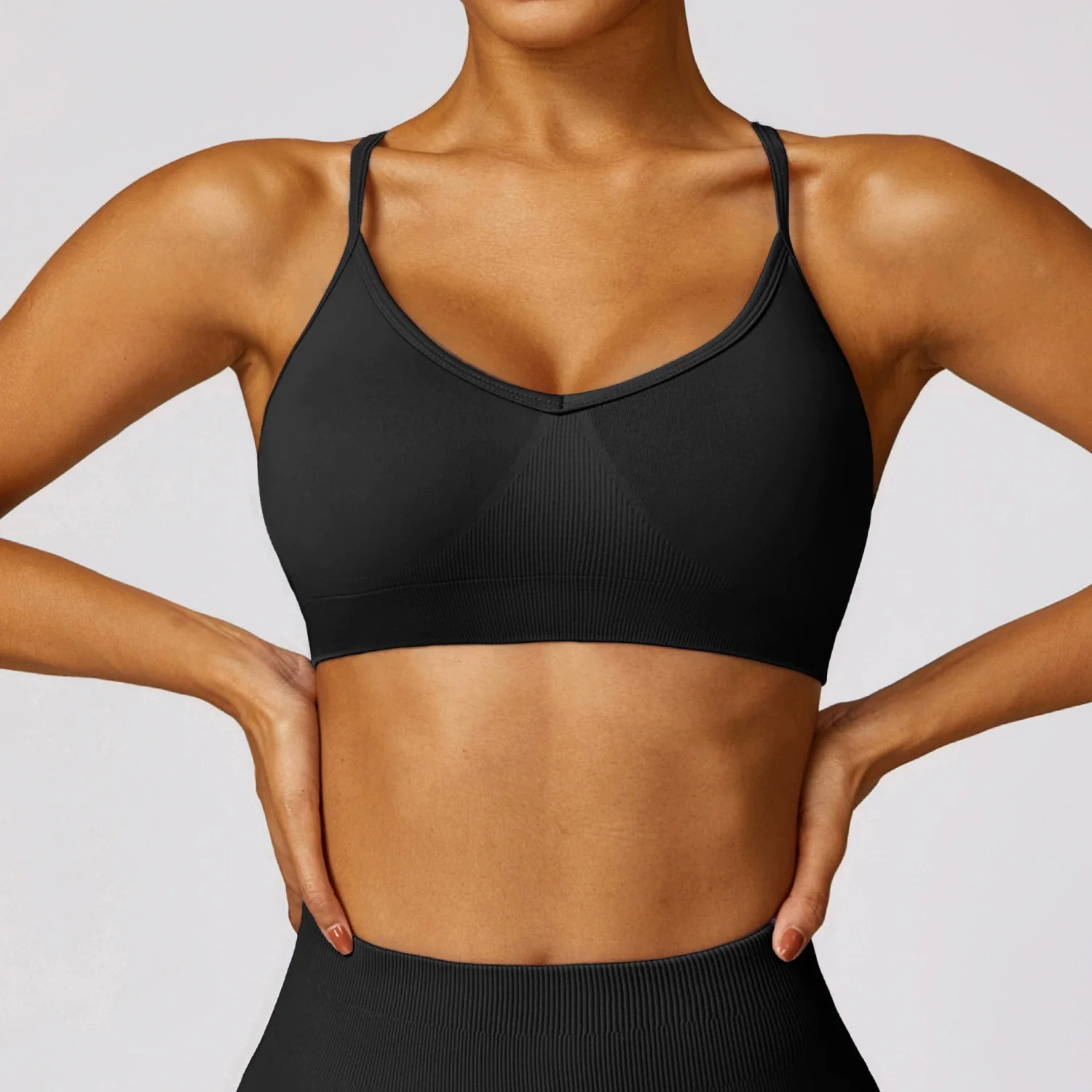 Fashion Seamless Beauty Back Yoga Bra Quick-Drying Tight Sports Underwear Outdoor All-Matching Workout Clothes for Women with Chest Pad - Image 7