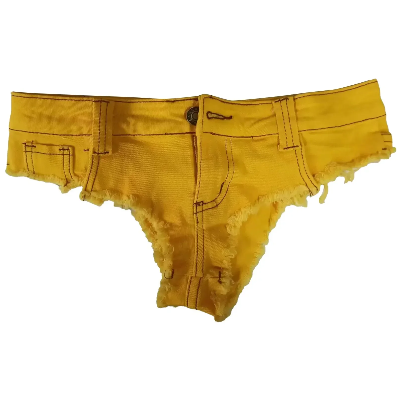 Fashion Sexy Holiday Beach Shorts Denim Thongs For Beach Summer Holiday Wear For Ladies Hot Pants Mid Waist Female Clothes - Image 2