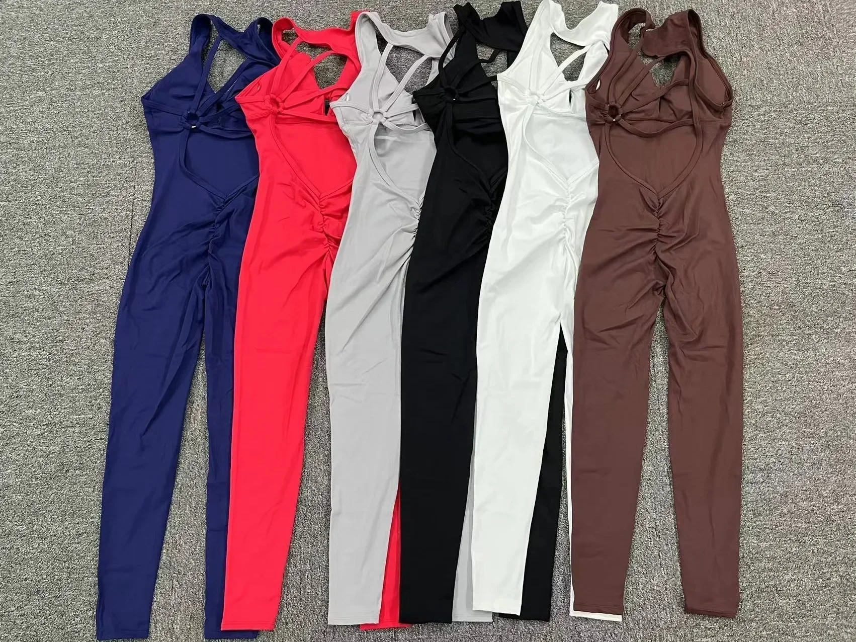 Fashion Sexy Hollow Scrunch Monkeys Women Gym Sport Jumpsuit Raises Butt White Black Female Yoga Fitness Overalls Summer Outfits - Image 6